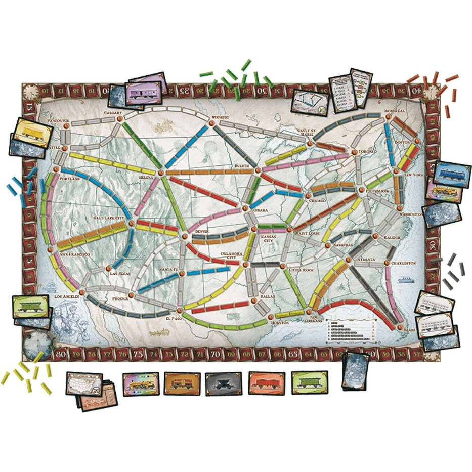 les aventuriers du rail plateau