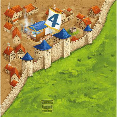 Carcassonne : Les Barbiers Chirurgiens (Extension) carte