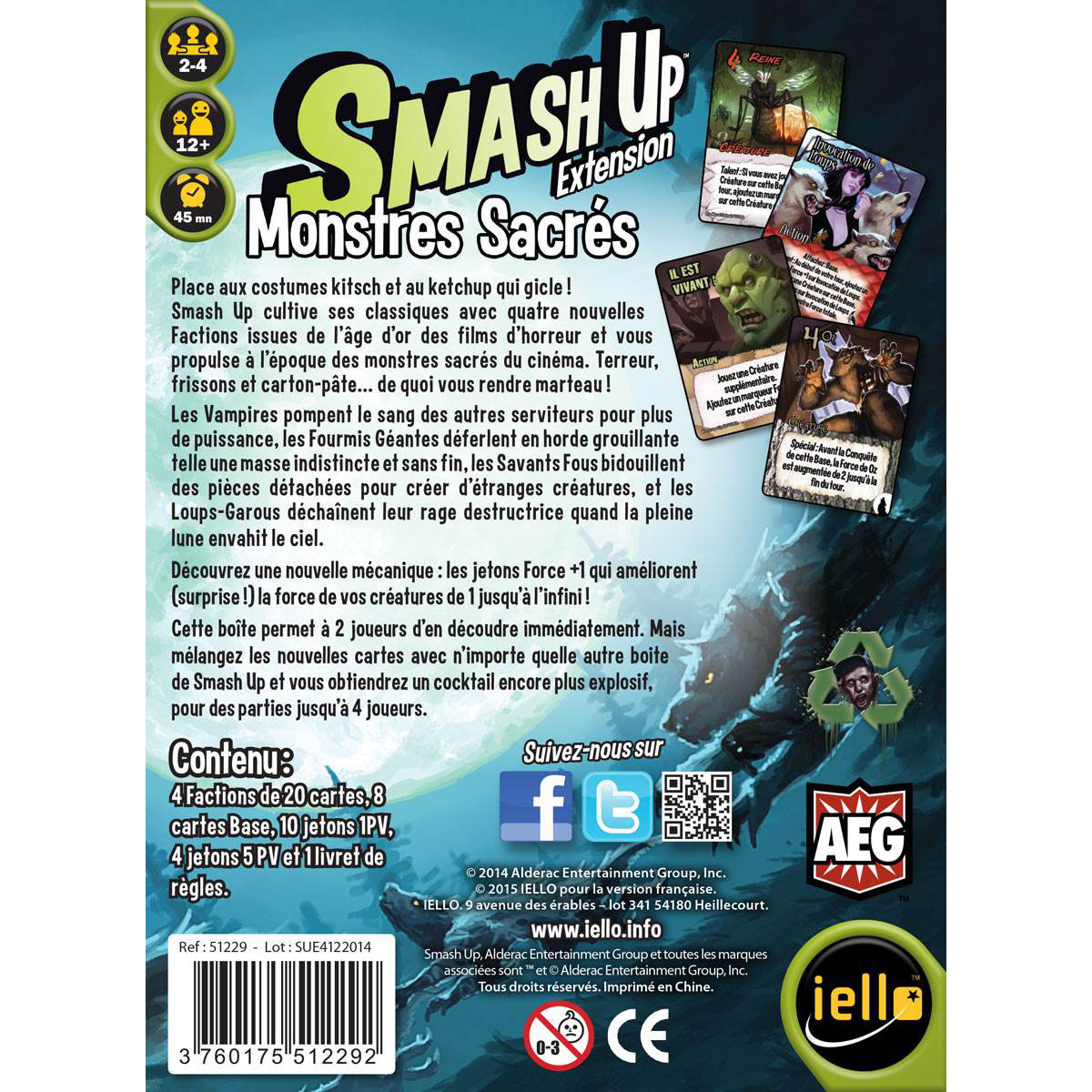Smash Up – Monstres Sacrés dos boite