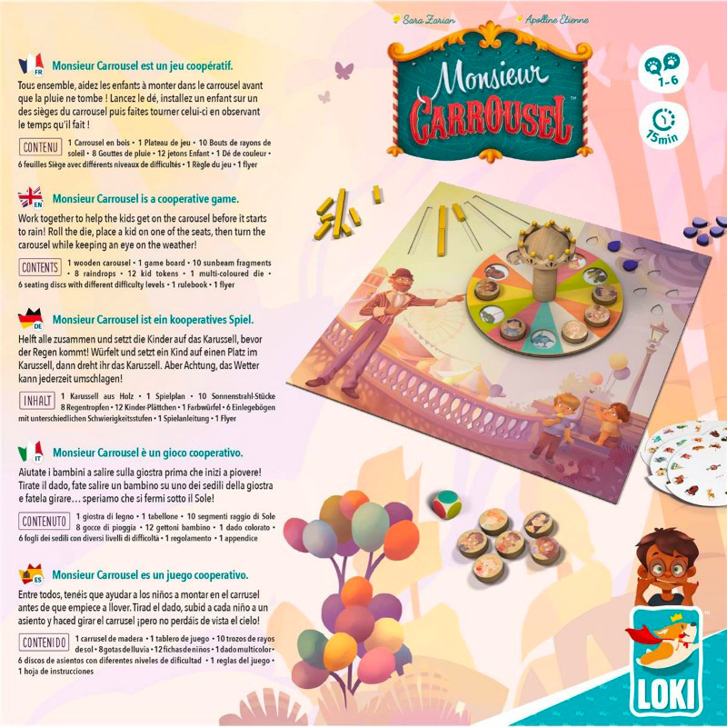 Monsieur Carrousel boite dos
