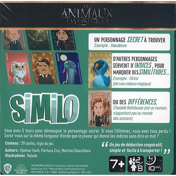 Acheter Similo Les Animaux Fantastiques - Jeu de société - Gigamic