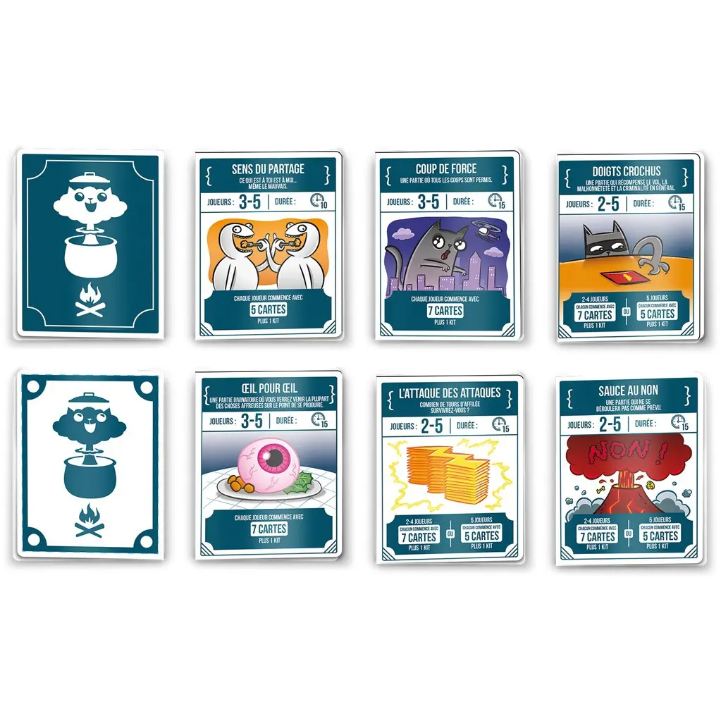 Exploding Kittens Asmodée : King Jouet, Jeux de cartes Asmodée - Jeux de  société