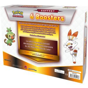 Pokemon coffret 6 boosters 2021 dos