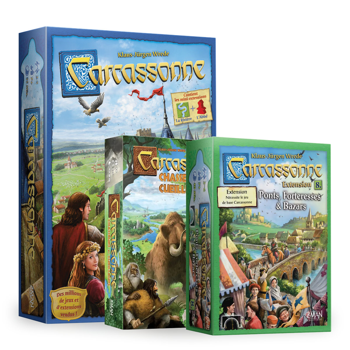 Carcassonne + 2 extensions