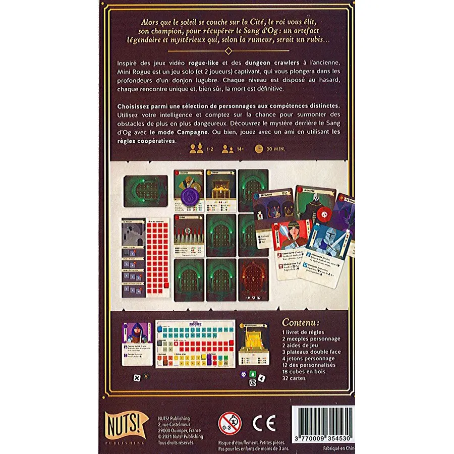 Mini Rogue - NUTS! Publishing - Maître Renard, jeux de société, éveil,  jouets & création
