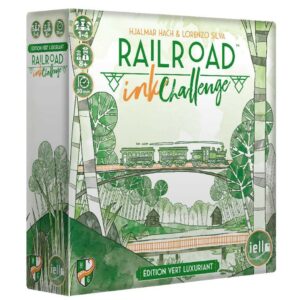 railroad ink challenge vert luxuriant-boite