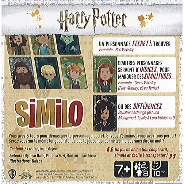 similo harry potter boite dos