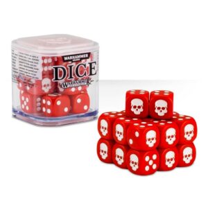12mm Dice Cube Red01