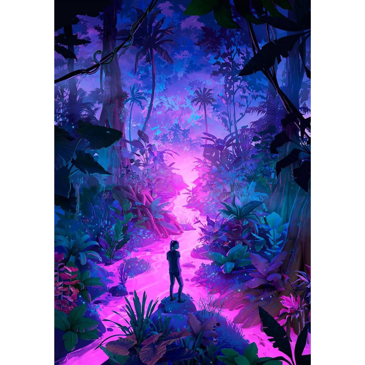 puzzle-universe-neon-forest-1000p-poster