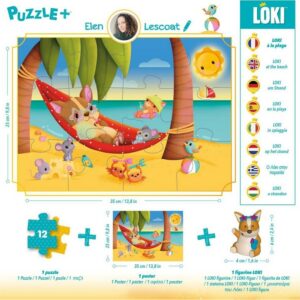 puzzle+ Loki à la plage dos