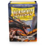 Protège carte – Non Glare – Standard – 63x88mm – Black (x100) Dragon Shield
