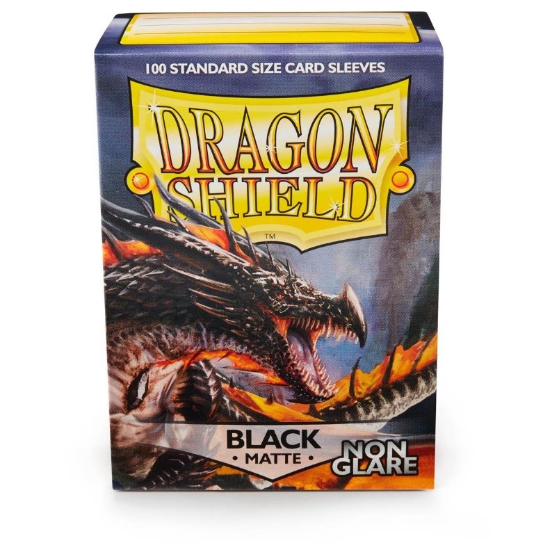 Protège carte – Non Glare – Standard – 63x88mm - Black (x100) Dragon Shield
