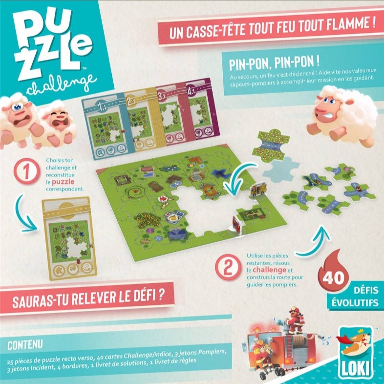 puzzle-challenge-pompiers à la rescousse boite dos