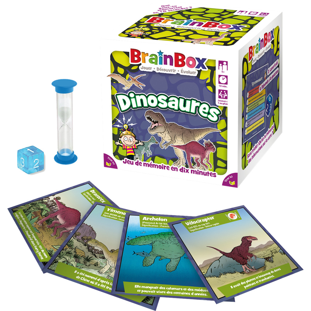 brainbox dinosaures materiel