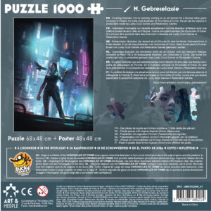 ART&MEEPLE – Puzzle 1000 pièces 68x48cm Chronicles of Crime 2400 dos