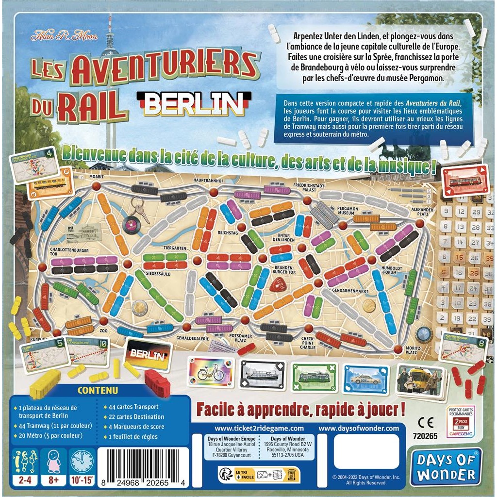 Aventuriers du Rail (Les) Berlin dos