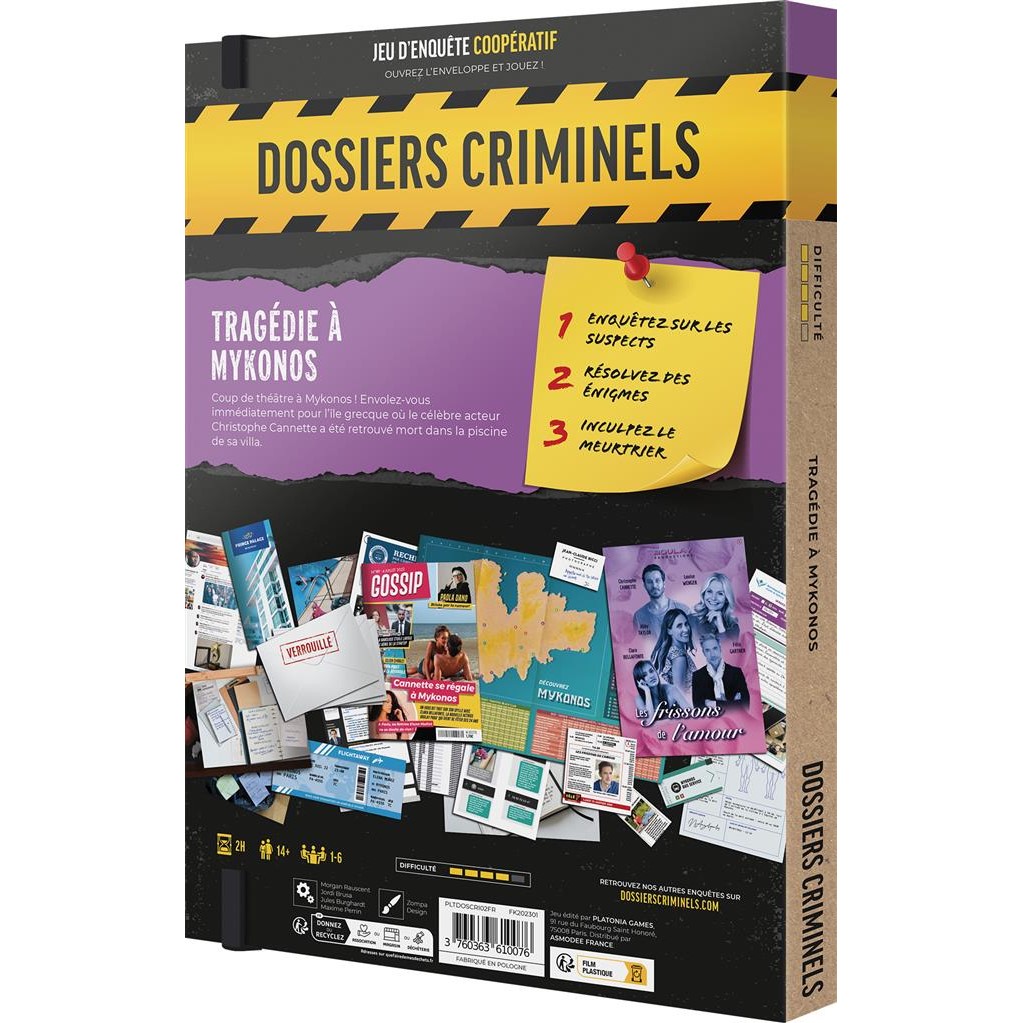 Dossiers Criminels - Tragédie à Mykonos dos