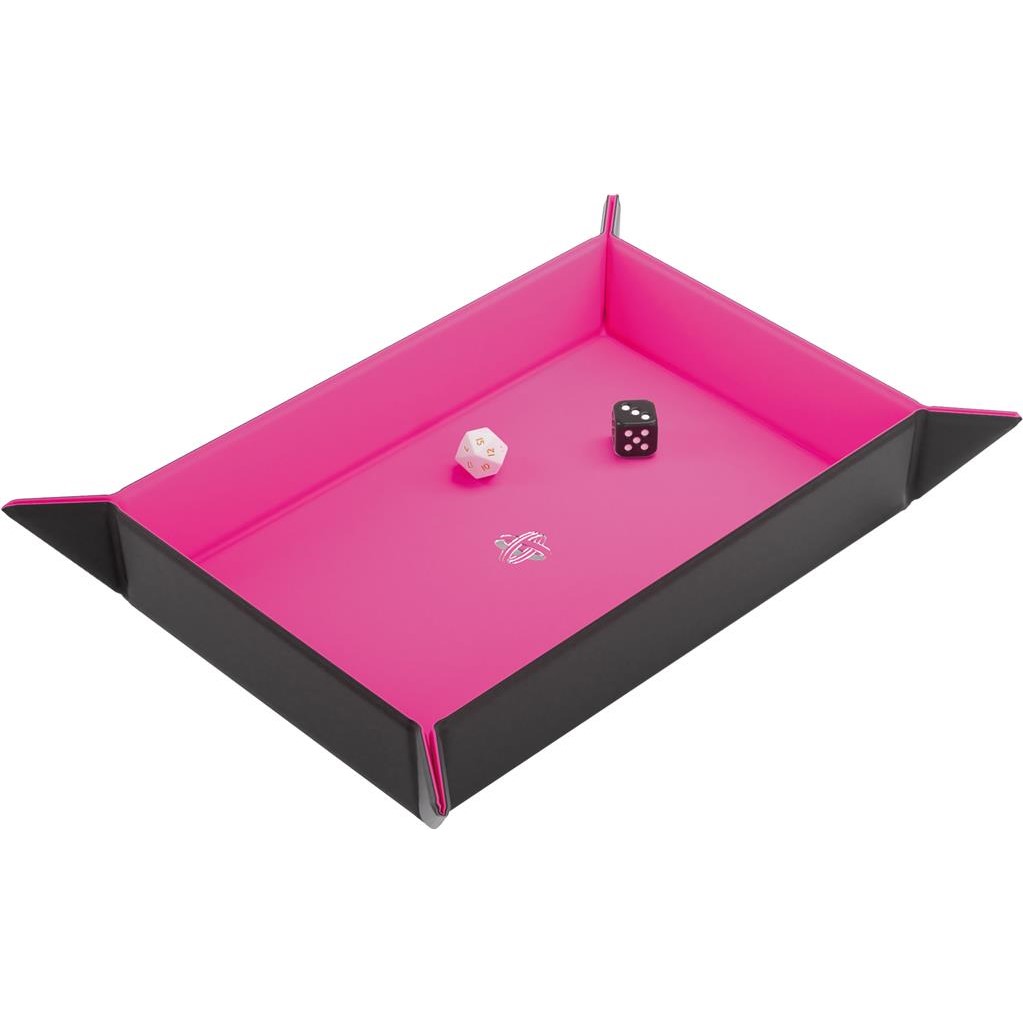 GG Magnetic Dice Tray Rectangular Black-Pink