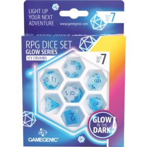 Glow Series -Icy Crumbs- Set de 7 Dés JDR