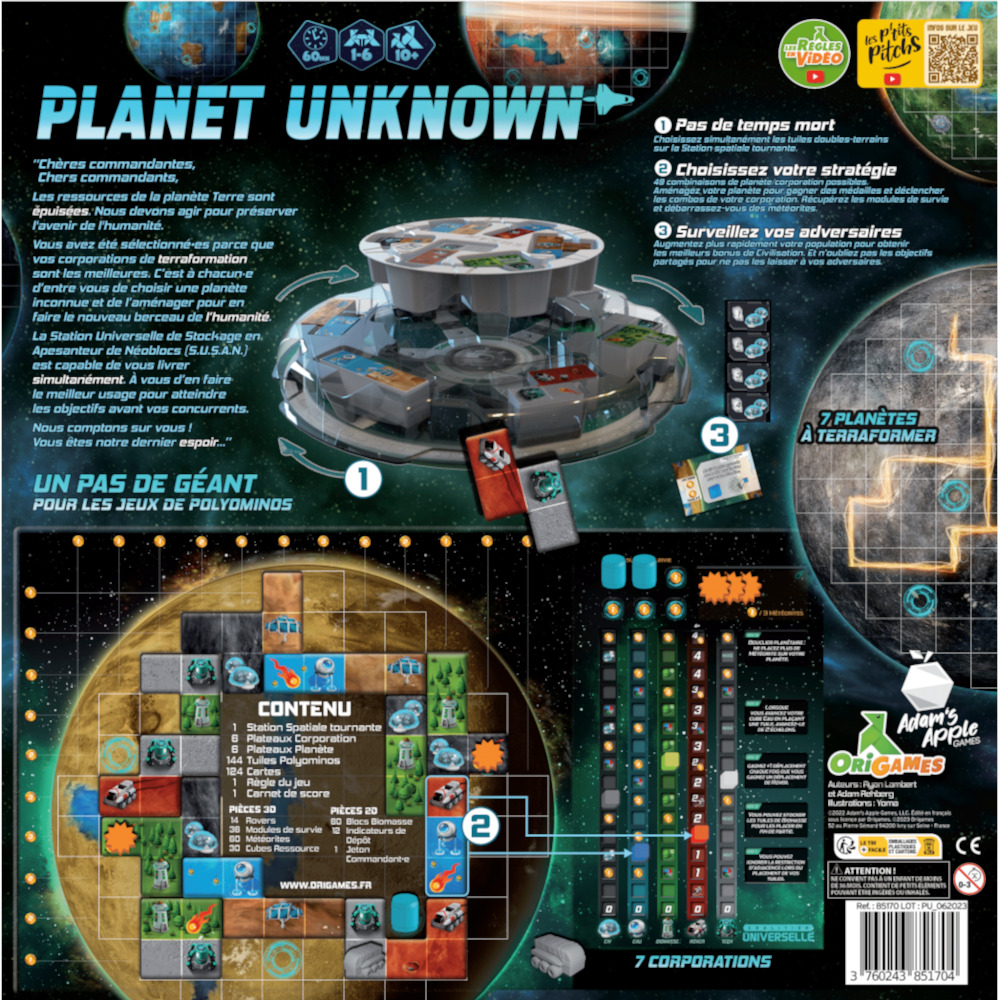 PLANET UNKNOWN dos